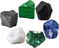 Vista 26 de Amazing Gemstone Cristales para el período agradable del ciclo menstrual menstrual, juego de 6 piedras de sangre, cuarzo rosa, piedra lunar