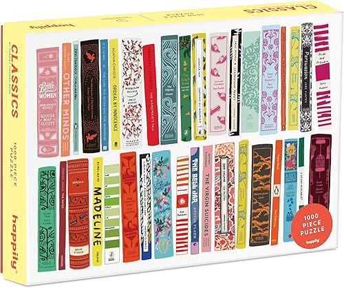 Classic - Rompecabezas de 1000 piezas para adultos, tablero 100% reciclado de alta calidad, rompecabezas de cubierta de libro de 1000 piezas,