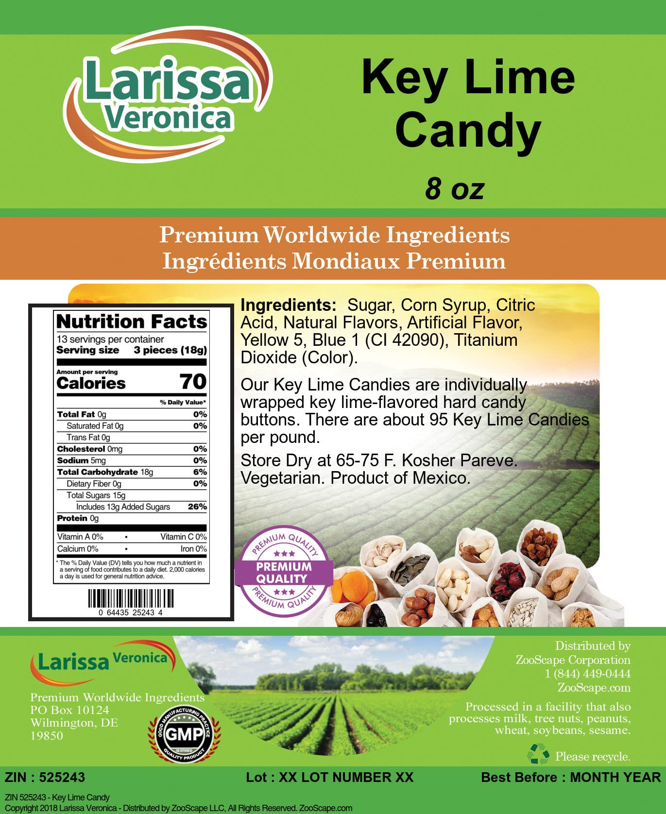 Amazon.com: Key Lime Candy (8 oz, ZIN: 525243) - 3 Pack : Grocery