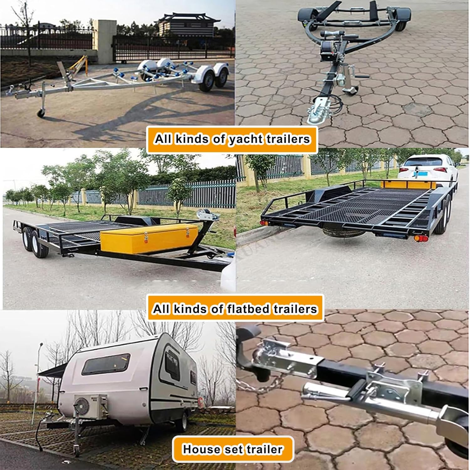 Marine Beach Boat Trailer Jack,Heavy Duty Bolt-On Swivel Boat with Wheels,10" Lift Side-Wind Crank Trailer Tongue Jack for RV Boat