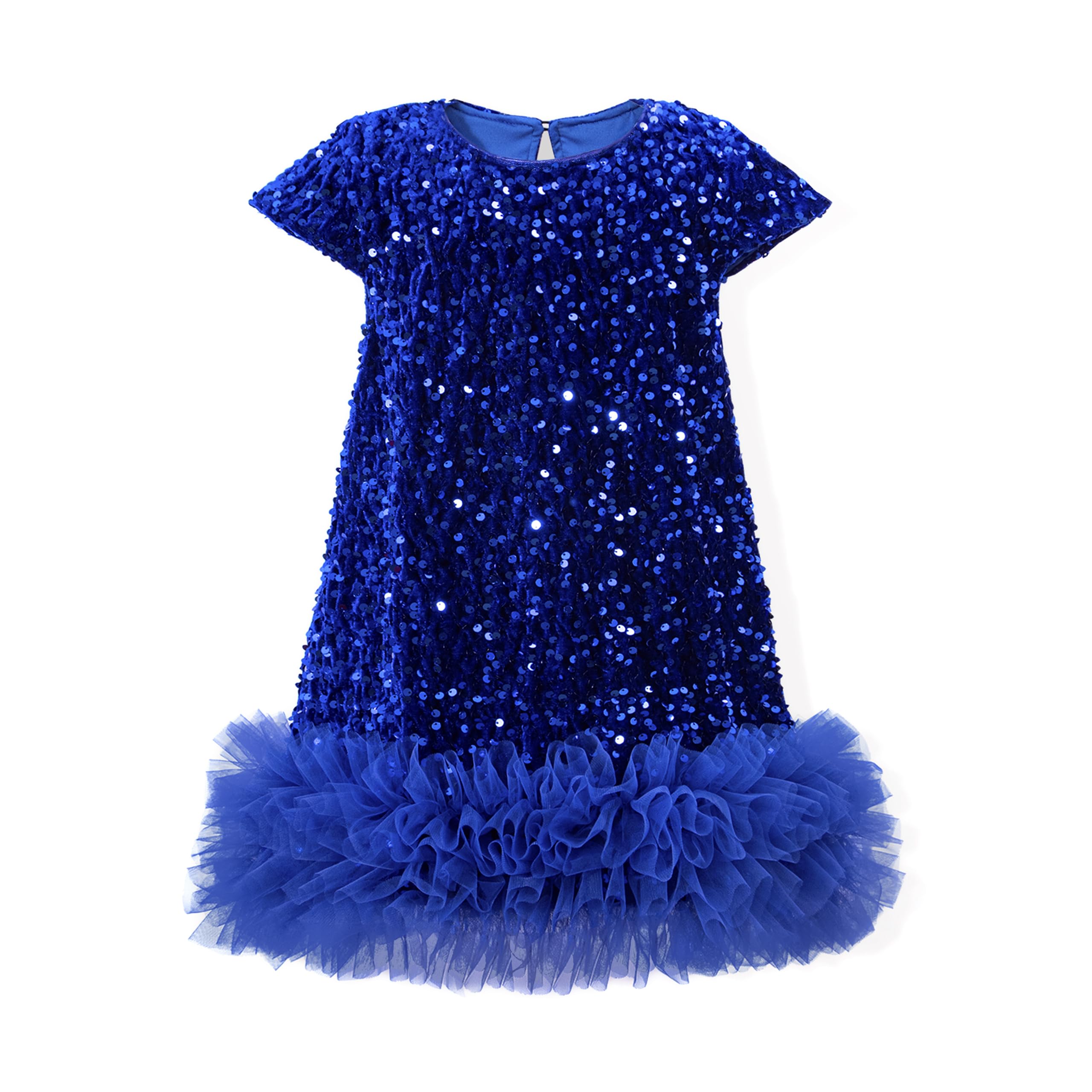 Miipat Toddler Girls Sequin Dress A-Line Sparkly Princess Party Dress