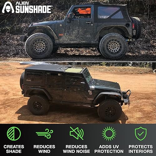 Miniatura 2 de Alien Sunshade JK 2D - JKU 4D - Parasol delantero de longitud completa