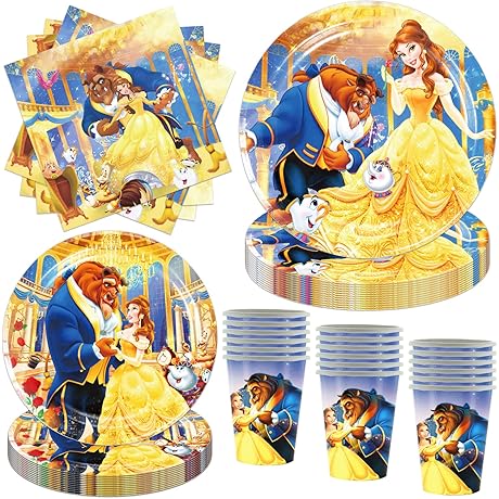 Beauty and the Beast Cups: Enchanting the Party with Grace and Style