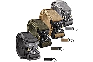 Heavy Duty Men's 4-Pack Tactical Rigger Belts