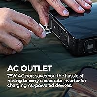 Vista 6 de HALO Bolt Ultimate 2 Portable Car Battery Jump Starter 130 PSI Air Compressor, 55.5Wh USB Power Bank with AC Outlet, Emergency Floodlight &