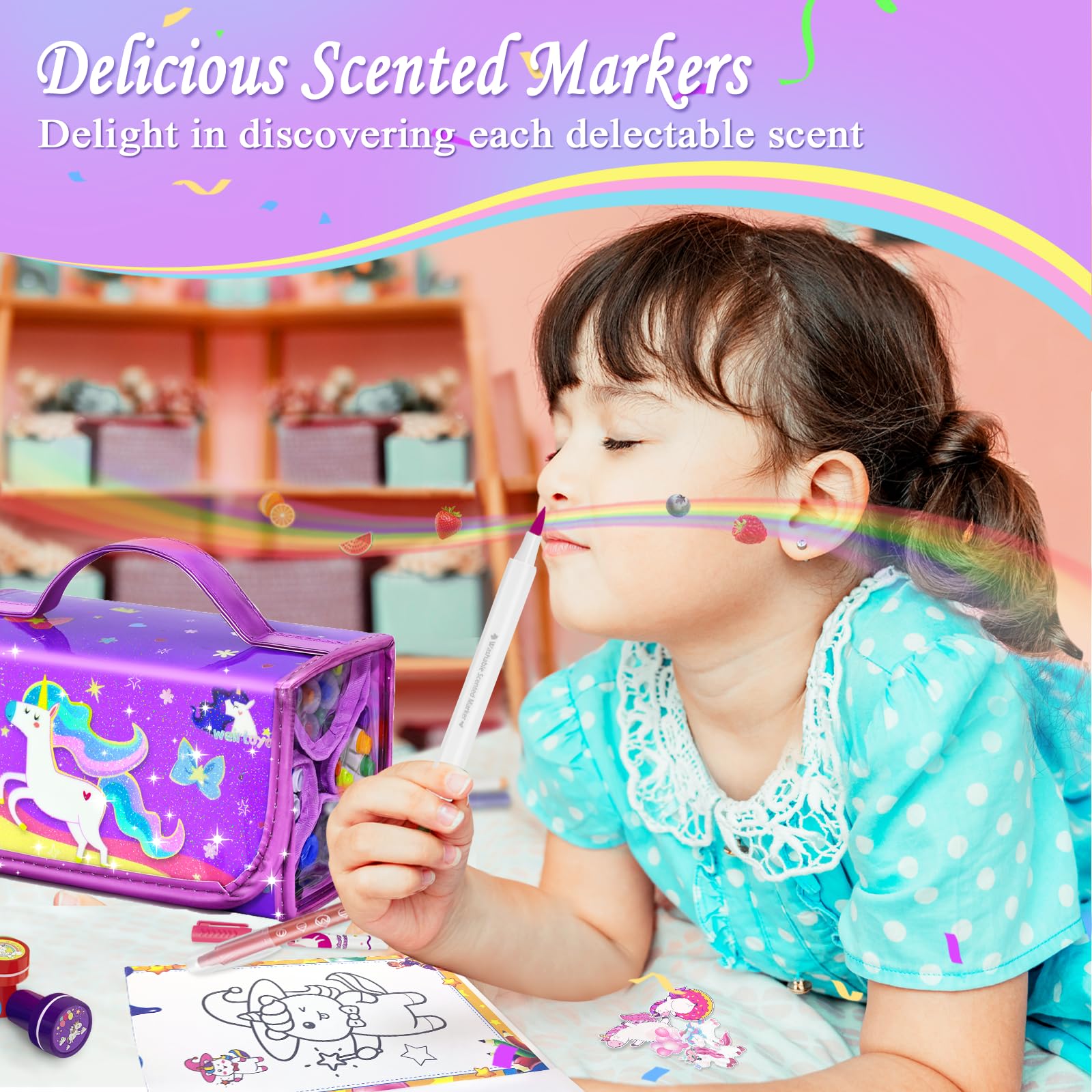 Science4you Fábrica De Rotuladores De Unicornios – Taller Con 65 Piezas Para Crear Marcadores Lavables Y Tatuajes Temporales, Niños 6+
