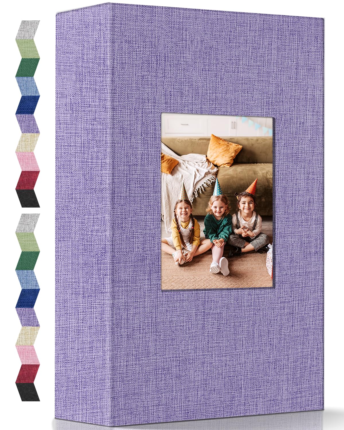 popotop Photo Album 4x6-300 Photos Linen Cover Photo Books with 300 Horizontal Pockets,Slip-in Picture Albums for Family Wedding Anniversary Baby Vacation Pictures