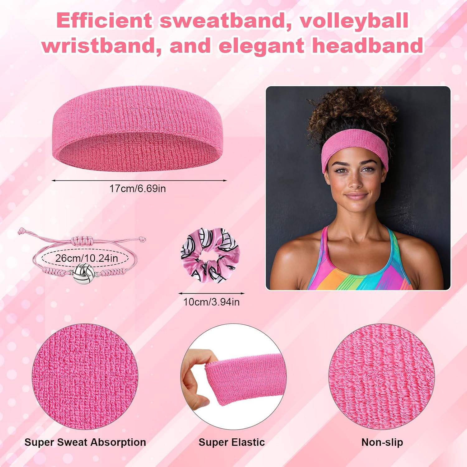 Volleyball Gear Set 10Pcs Knee Pads Training Teen Girls Beginners | 10Pcs Volleyball Gear, Multi-Color Options, Knee Pads Arm Sleeves, for Indoor Practice, Outdoor Training, and School Team