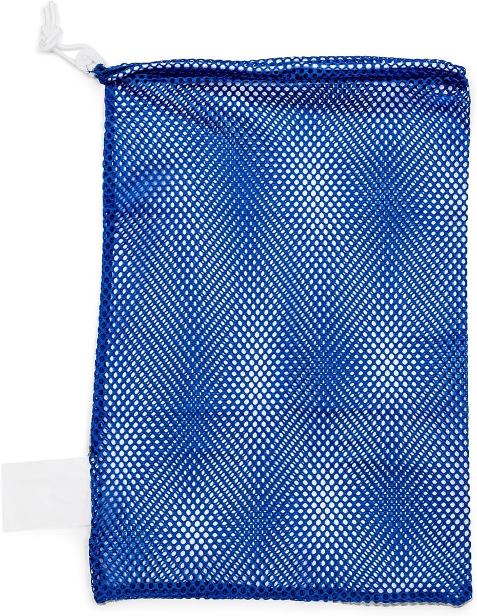 Bolsa de equipo de malla deportiva Champion – Bolsa de nylon resistente con cierre y etiqueta de identificación, bolsa de almacenamiento transpirable para pelotas, equipo de natación, lavandería y juguetes, múltiples tamaños y colores