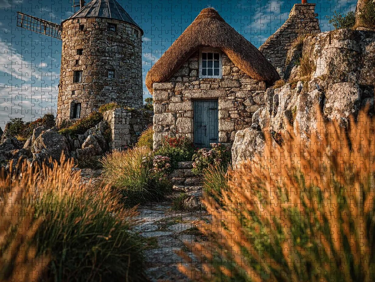 Puzzle 2000 elementów dla dorosłych, architektura, drewniane puzzle, 99 x 71 cm, części ściśle do siebie pasują, dla mężczyzn kobiet starszych seniorów, dekompresyjna, letnia dekoracja, prezenty