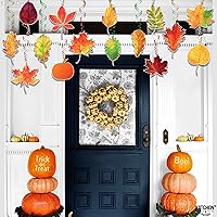 Vista 9 de KatchOn, Remolinos de decoración colgantes de otoño, paquete de 30, sin bricolaje, decoración de fiesta de Acción de Gracias, decoraciones de otoño