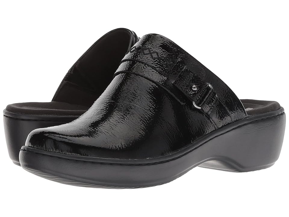 

Clarks Delana Amber (Black Patent Leather) Women's Clog Shoes