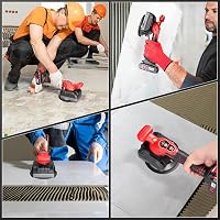 Ricyea 21V-os Csempevibrációs Készülék 5 Sebességgel, 130mm Tapadókoronggal, 0,2-1,2m Csempékhez, Fali Burkolatokhoz - 2 Akkumulátorral és T 6