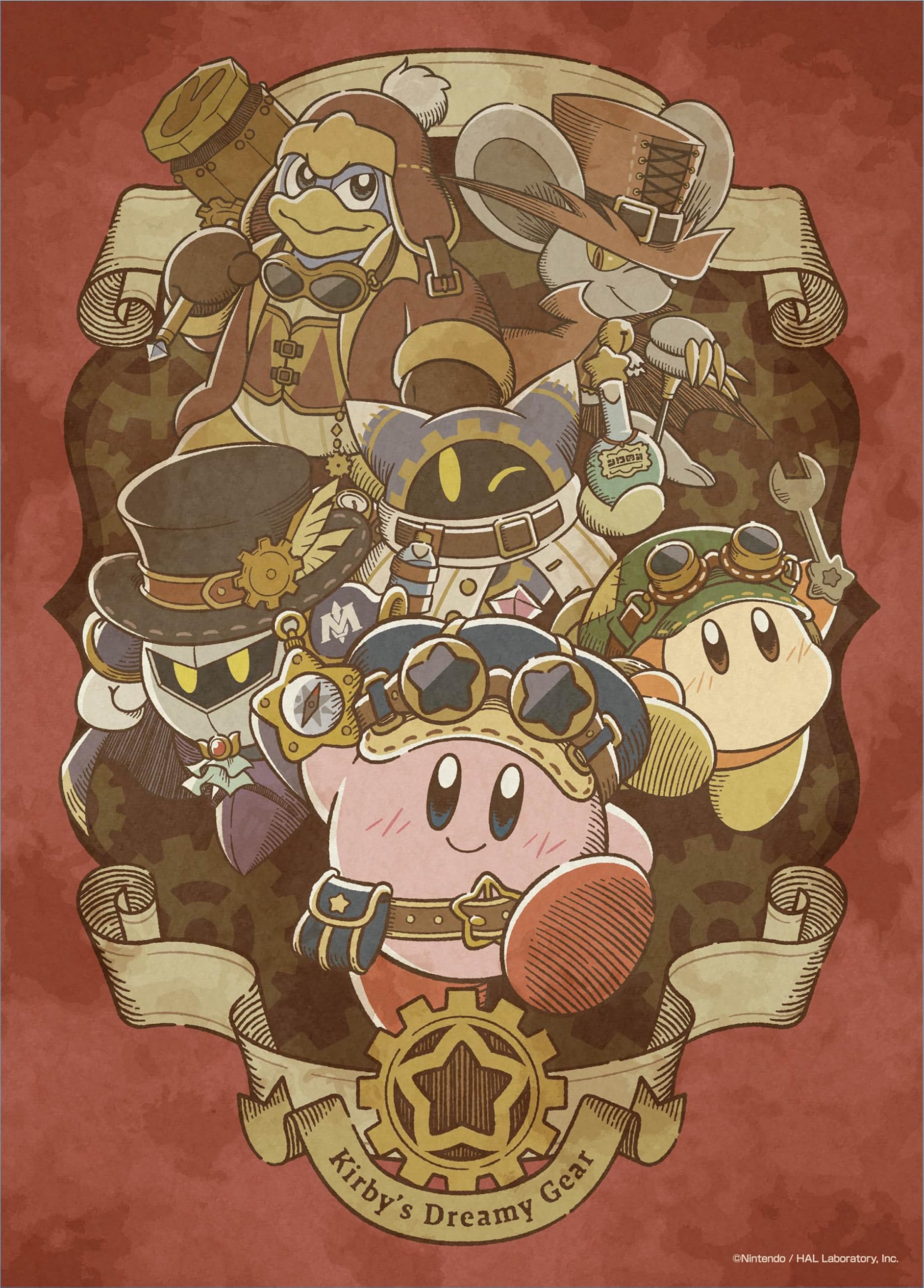 Ensky - Kirby - Kirby's Dreamy Gear, 500 Piece Jigsaw Puzzle (500-363)