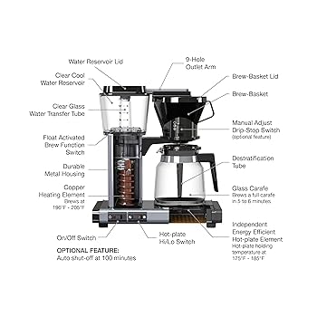 Moccamaster KBG741selectコーヒーメーカー Automatic Coffee Machine: Moccamaster KBGV Select Coffee