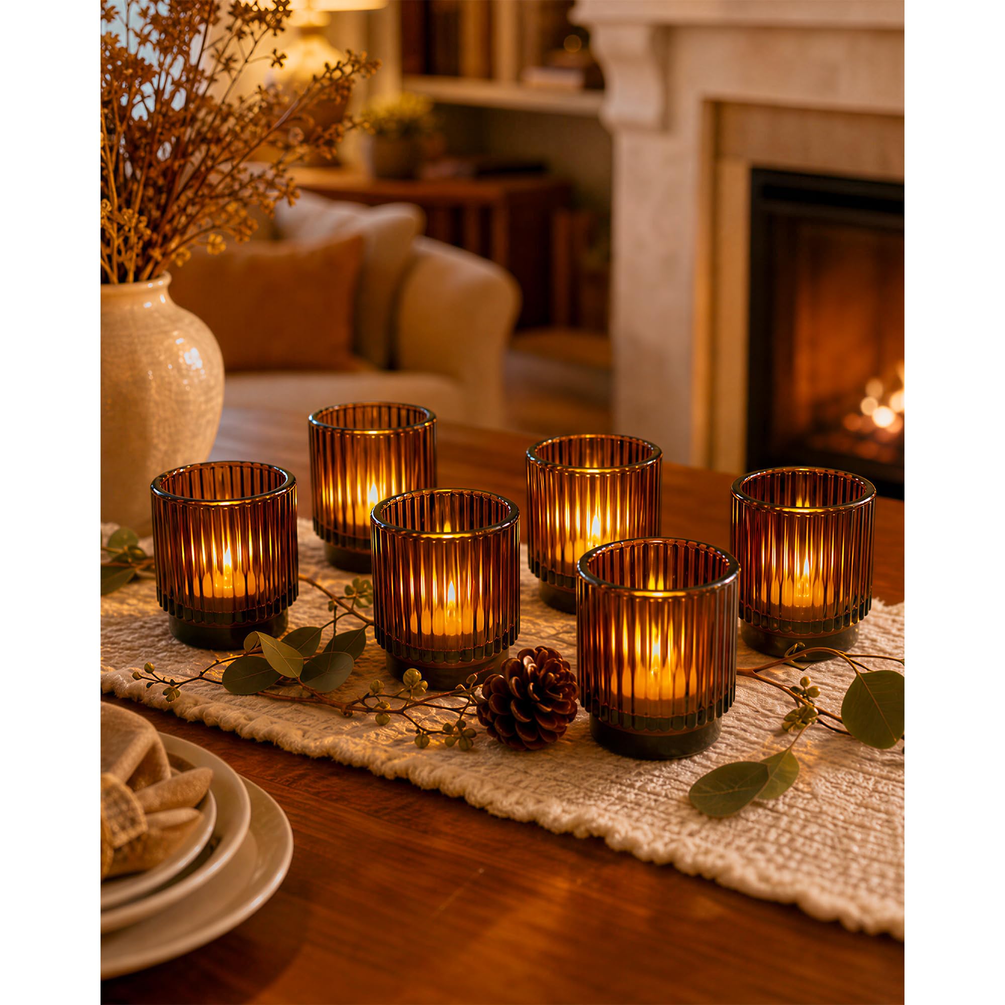 Set di 6 lumini a LED senza fiamma