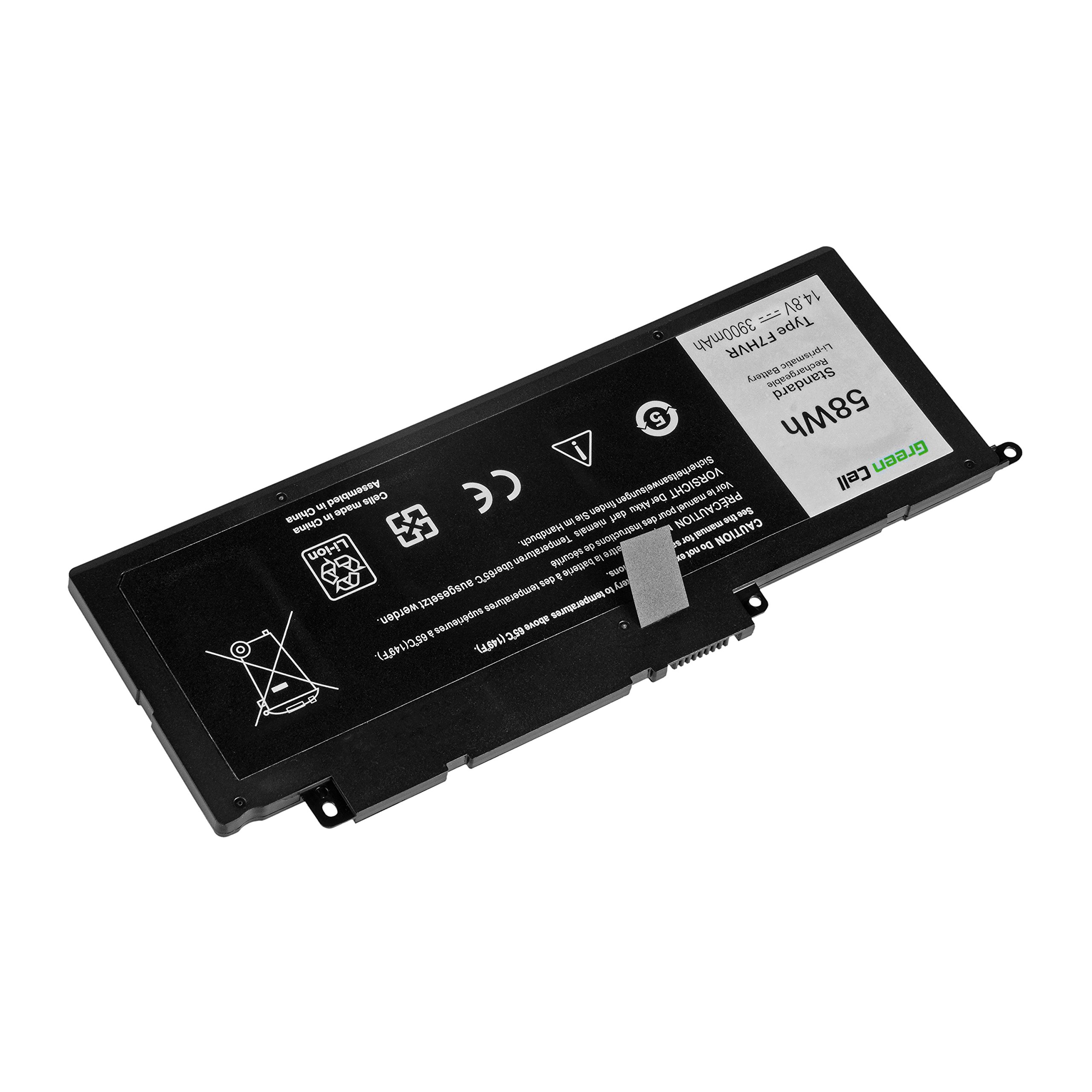 Green Cell Bateria F7HVR G4YJM 62VNH 062VNH do Laptopa Dell Inspiron 7537 7737 7746 P24E P24E001 P24E002 P36F P36F001 (3800 mAh, 14.4-14.8 V, Kolor Czarny)