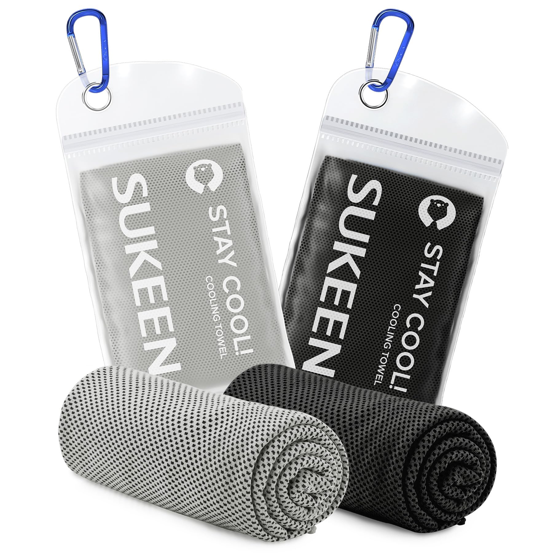 Sukeen Cooling Towel, 40"x12" Cooling Towels for Neck, Soft Breathable Sweat Gym Towel, Stay Cool Ice Cold Towels for Sport Workout Yoga Golf Running Camping — image 1