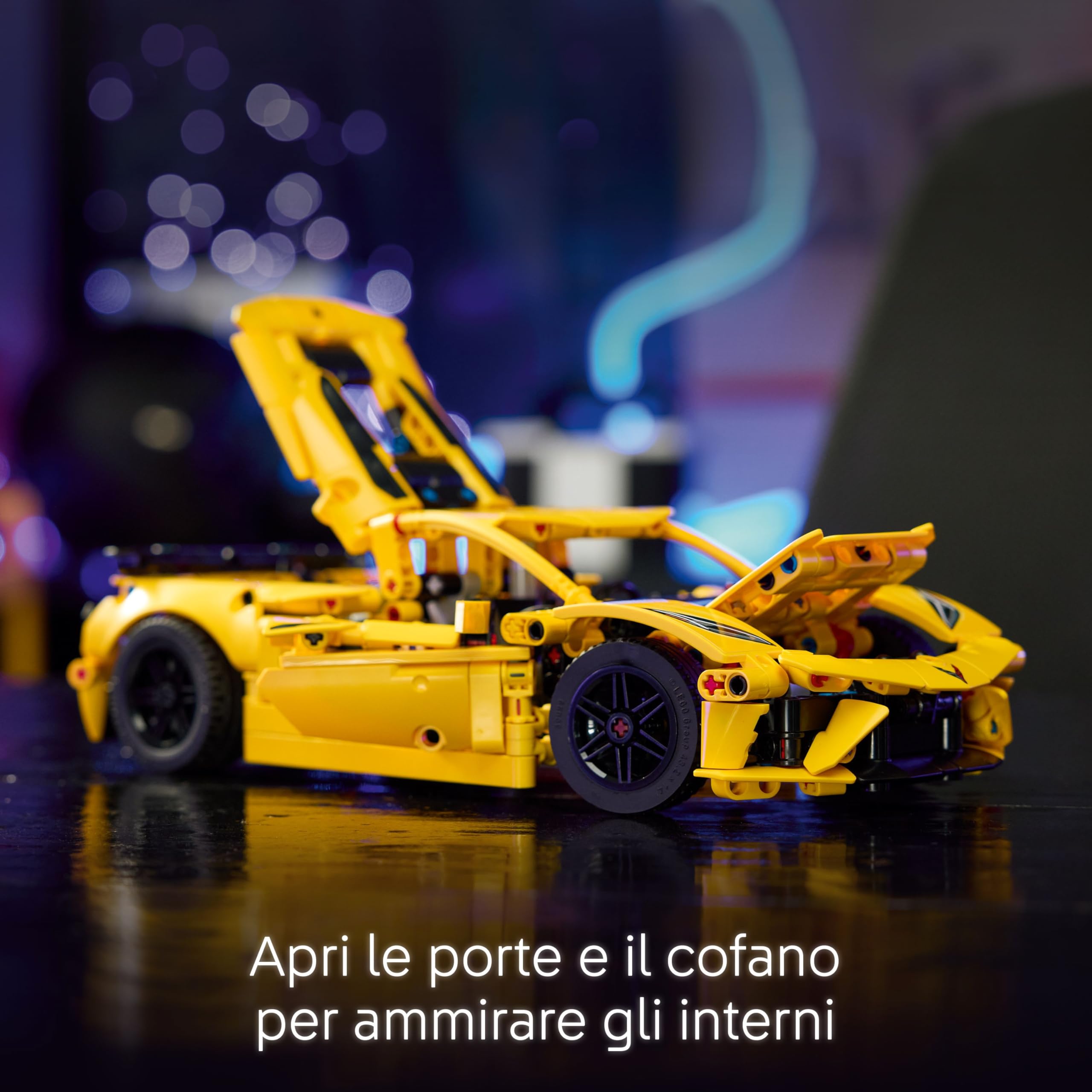 LEGO Technic Chevrolet Corvette Stingray - Modello di Auto da Corsa da Costruire, Giochi per Bambini e Bambine da 9 Anni in su Fan delle Macchine Giocattolo e dei Veicoli Sportivi con Funzioni 42205