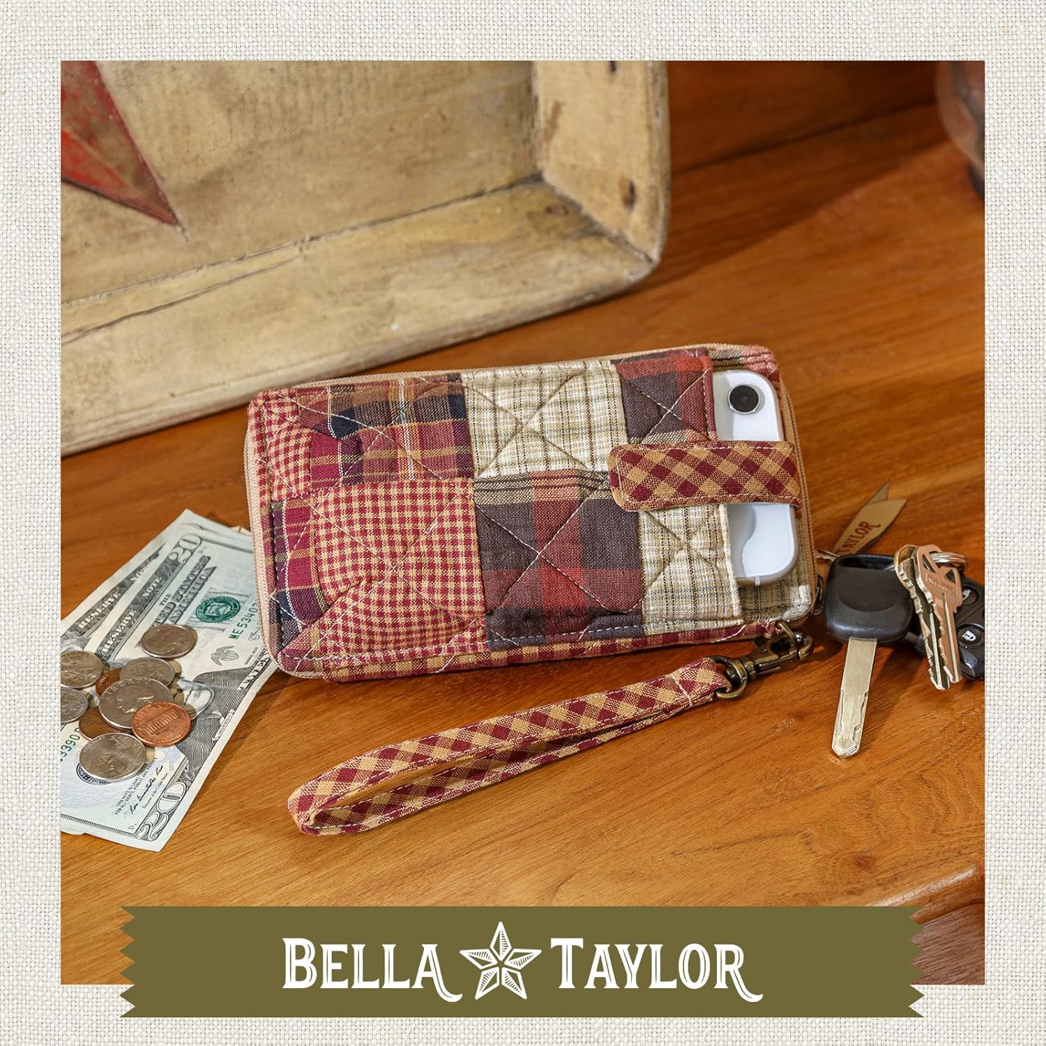 Bella Taylor Cell Phone Wristlet Wallet for Women with Smartphone Pocket and RFID Protection - Image 3