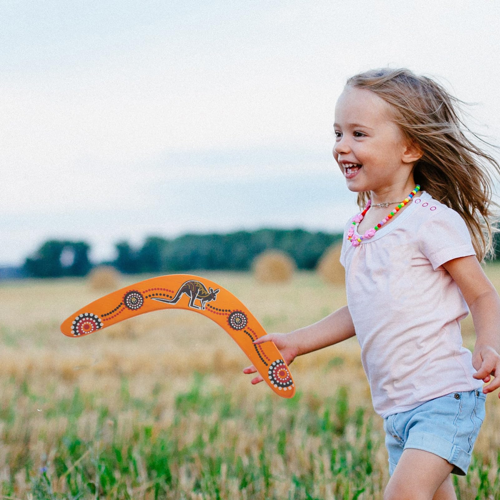 GALPADA Boomerang in Plastica per Sport all Aperto Ritorno a Forma di V, Adatto a Ragazzo Ragazza e Adulti per Divertimento in Aree Aperte