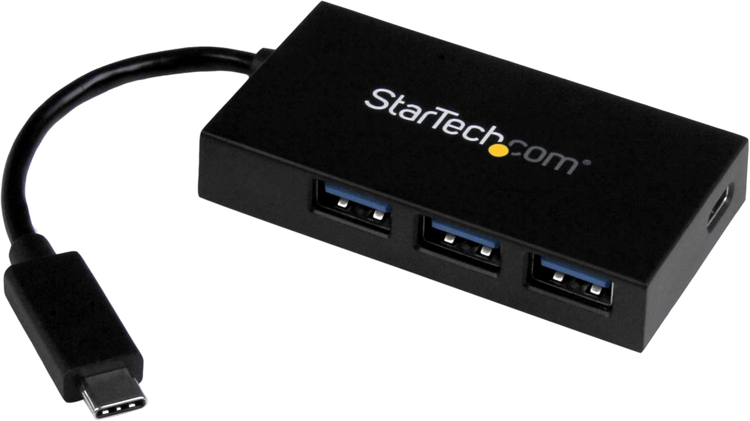 StarTech.com USB C Hub - 4 Port USB-C to USB-A (3X) and USB-C (1x) - with Power Adapter - USB Type C Hub - Port Expander (HB30C3A1CFS)