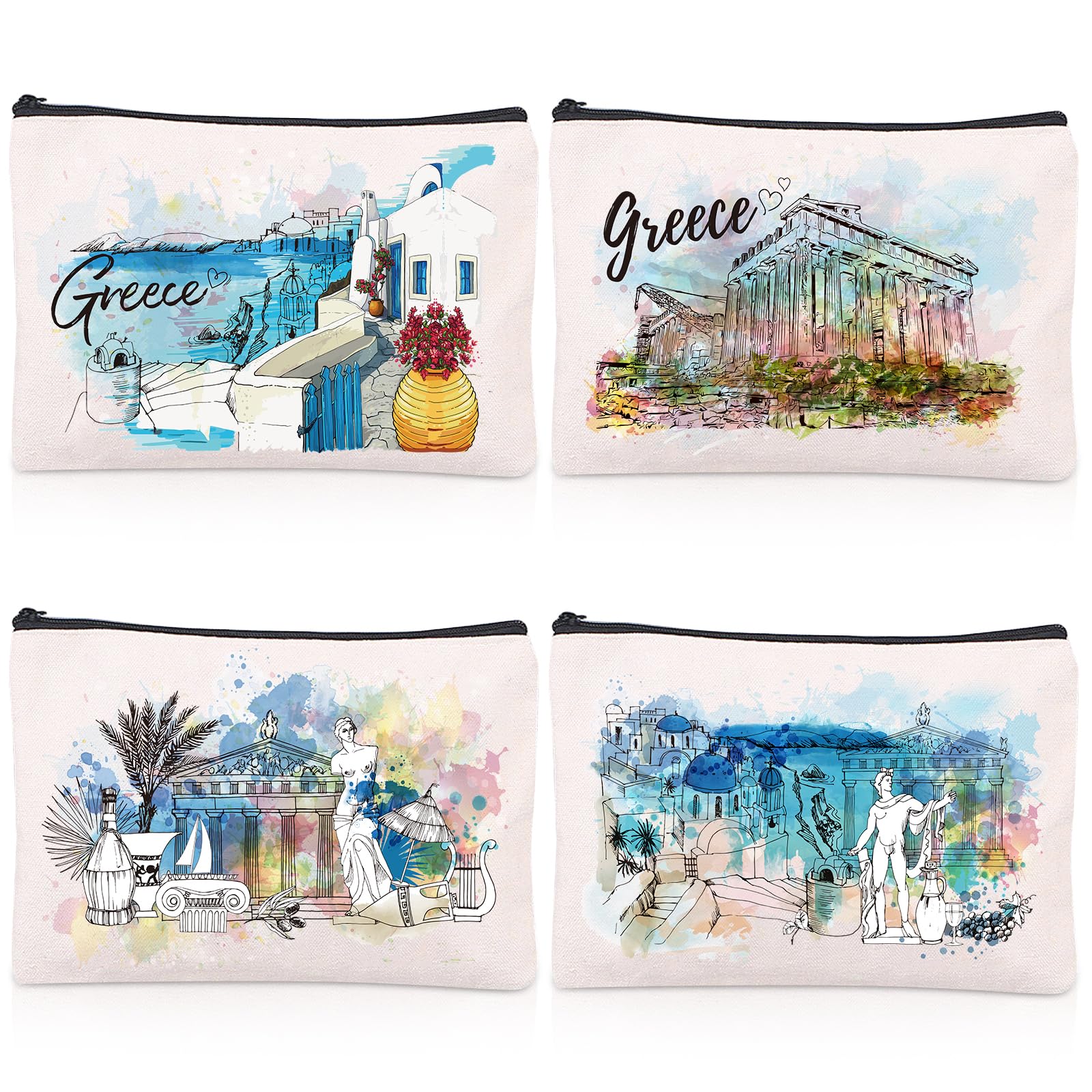 Greece Souvenirs - Europe Travel Essentials for Girls, Greek Gifts from Santorini & Athens, Acropolis Parthenon Travel Must Haves