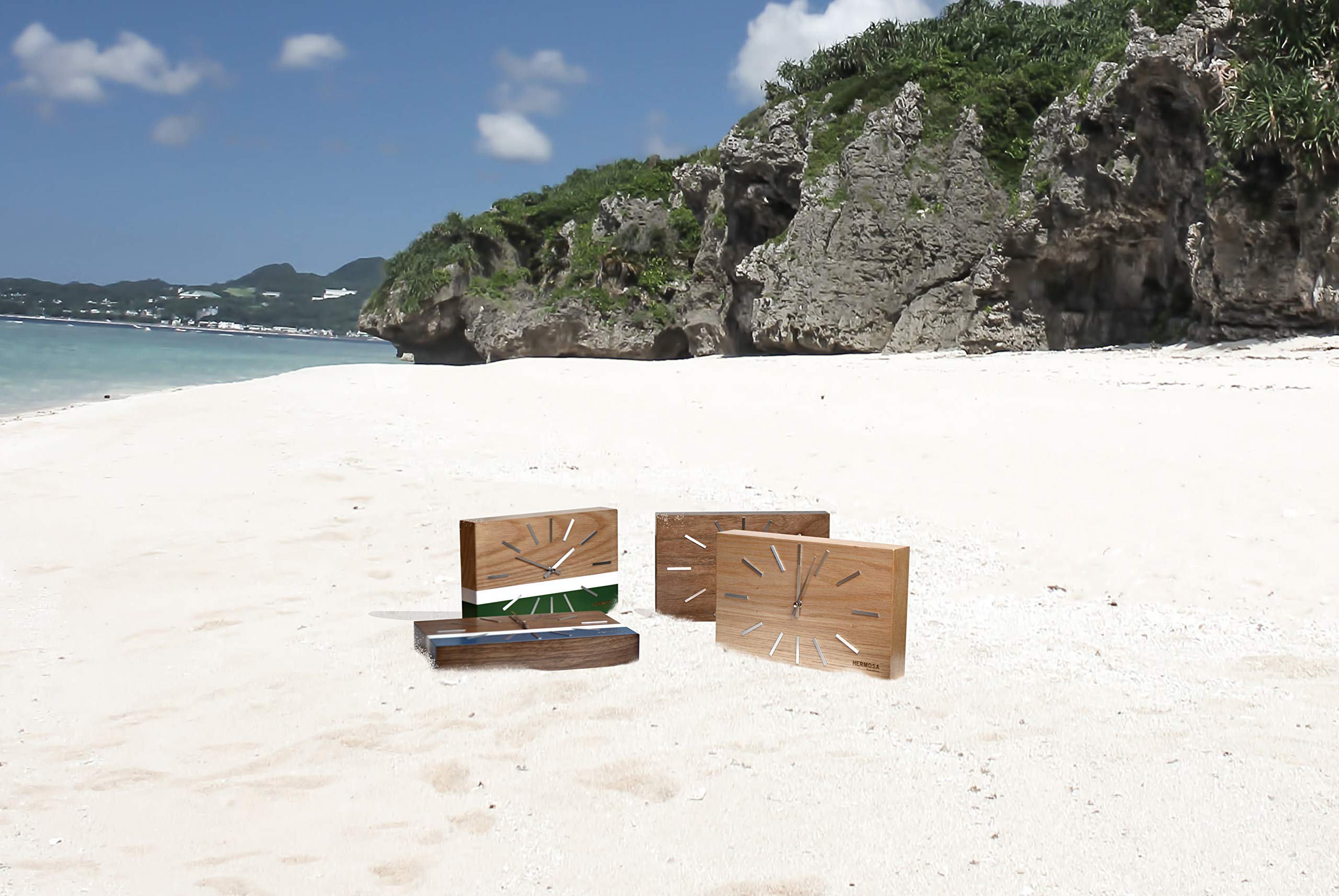 Amazon.co.jp: HERMOSA ハモサ 壁掛け時計 ラブレアクロックブルー NA
