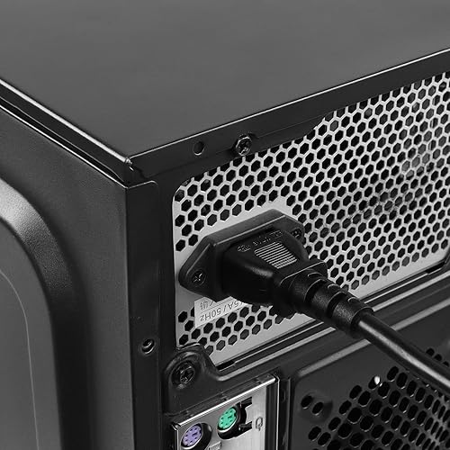 Miniatura 5 de CERRXIAN 2 unidades de 1 pie IEC 320 C14 macho 3 pines con cableado abierto pelado, repuesto resistente C14 a cable desnudo, cable abierto Pigtail