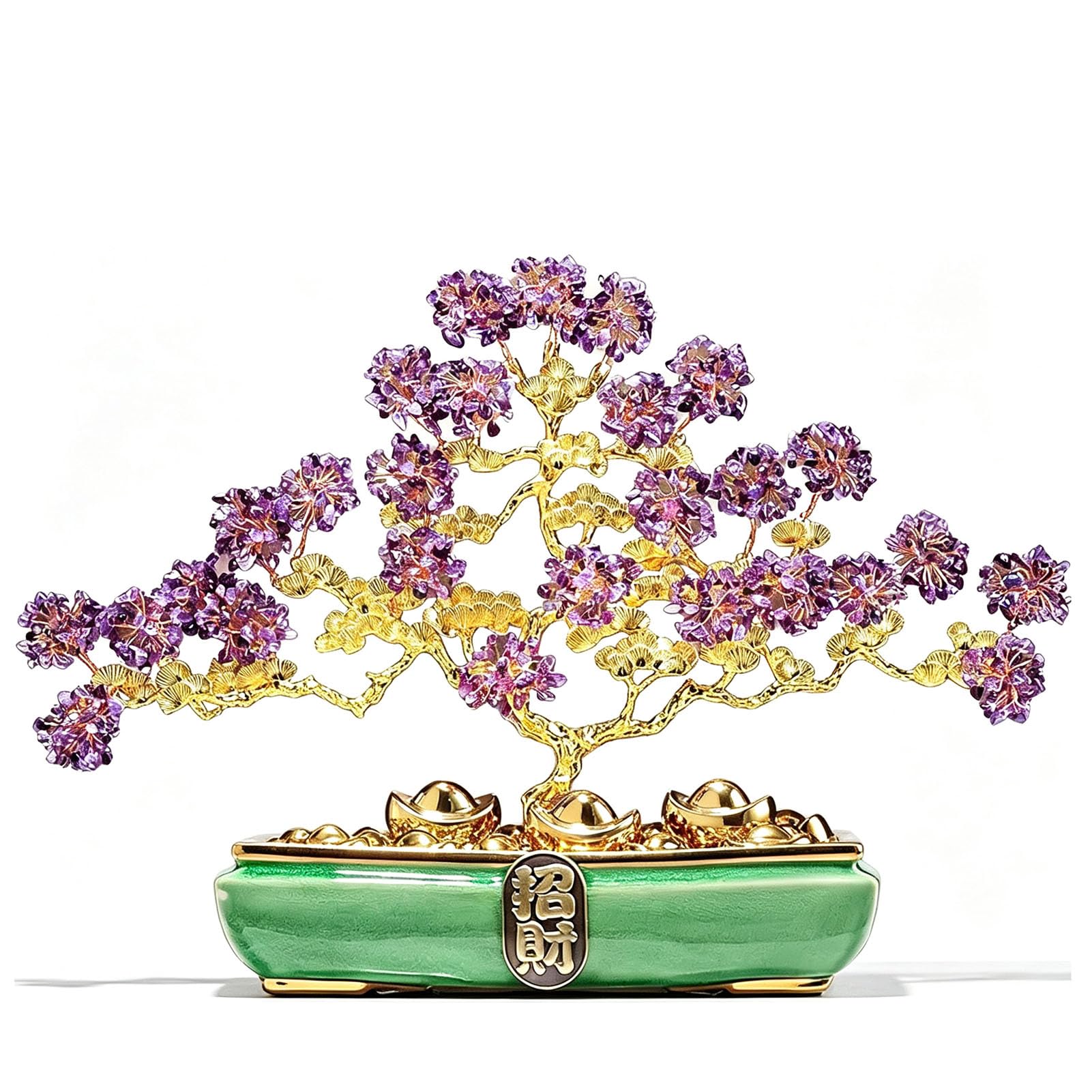 Drzewo kryształów Feng Shui Money Tree, naturalne duże drzewo kryształowe