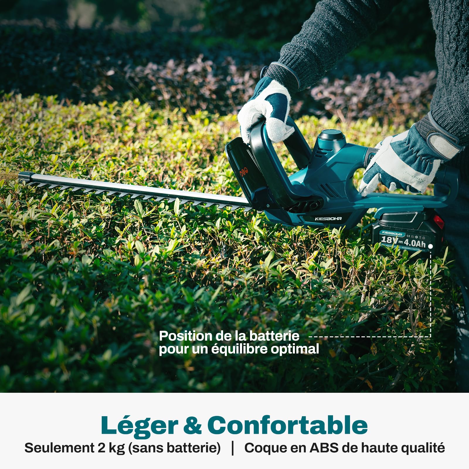Taille-Haie sans Fil 51 cm, 16 mm, pour Makita 18V(sans Batterie)