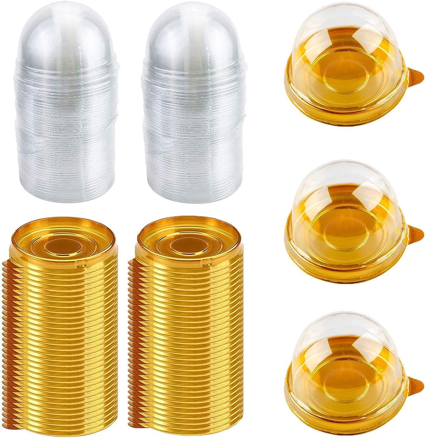 Lot De 20 Capsules En Plastique Transparent Pour Collection De