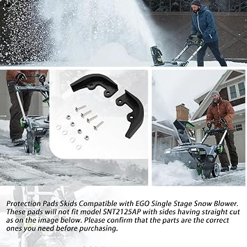 XTPTFABS Protection Pads Skids,Snow Thrower Wear Pads,1Set