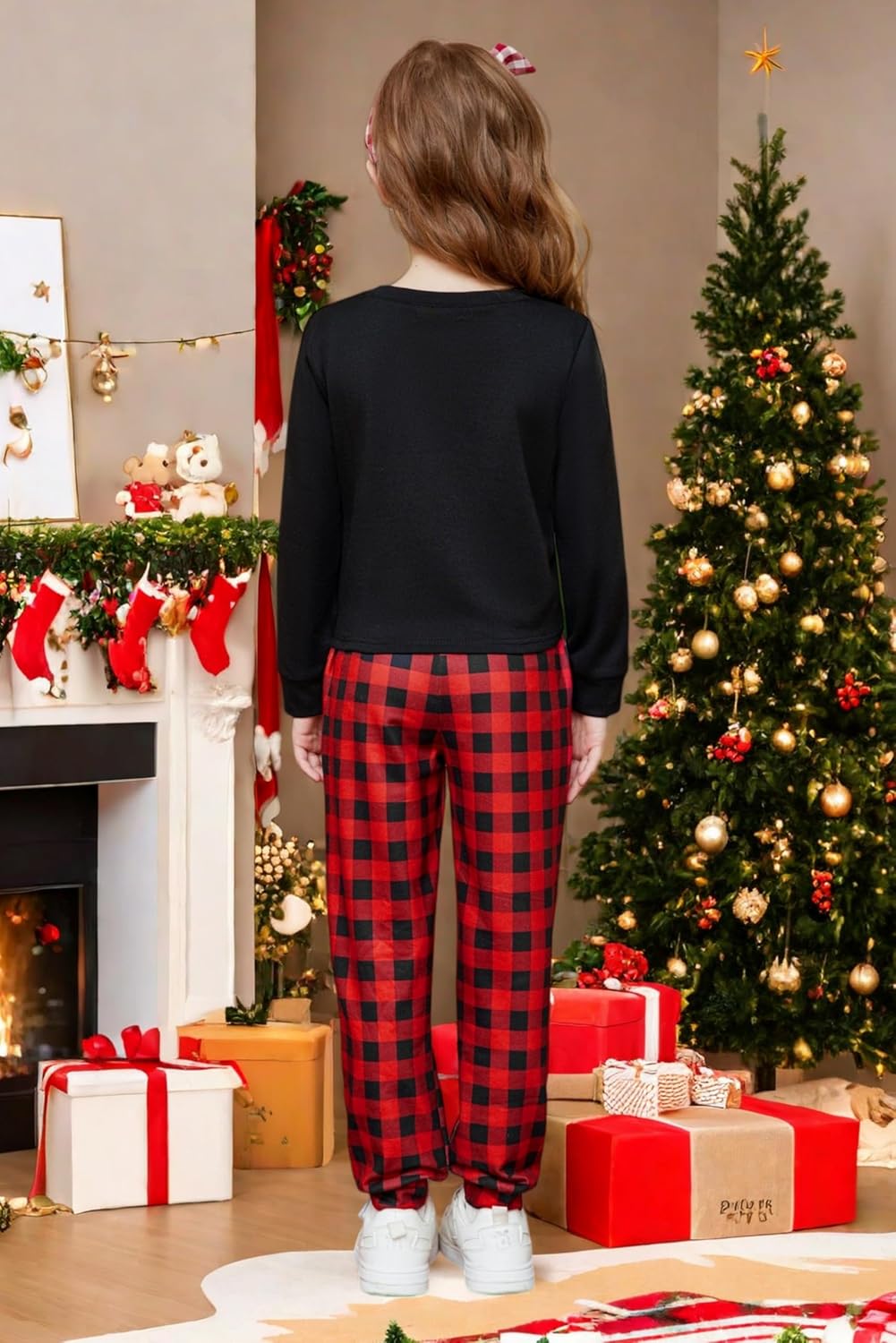 Arshiner Girls 2 Piece Outfits Fashion Twist Front Tracksuit Long Sleeve Pullover Sweatshirt Sweatpants Jogger set Sweatsuit - Image 4