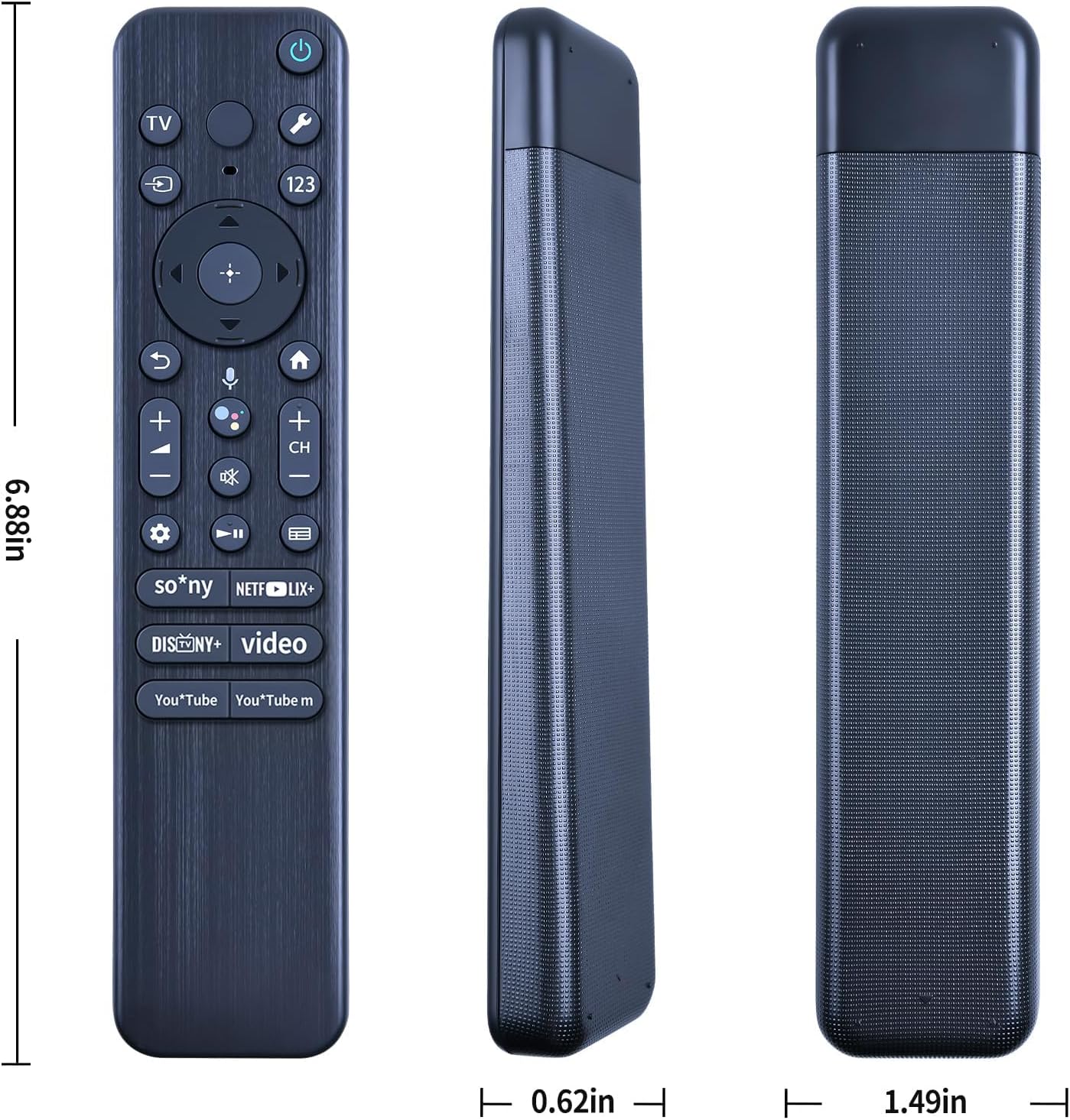RMF-TX810P Replacement Remote Control with Google Voice Serach Function Compatible for Sony Bravia Google Smart TV
