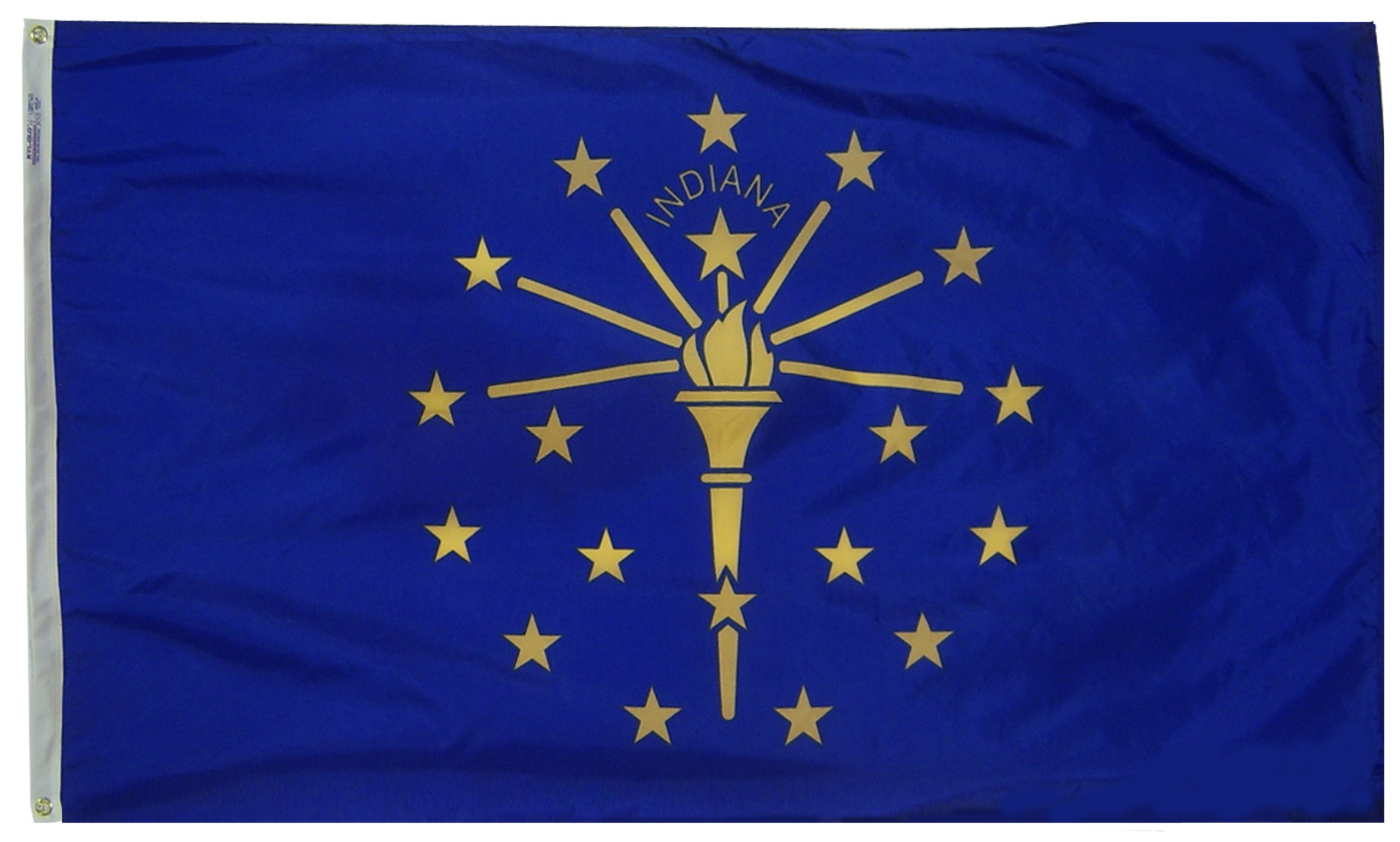 Drapeau Indiana 3x5 pieds pour décoration murale et mât de jardin
