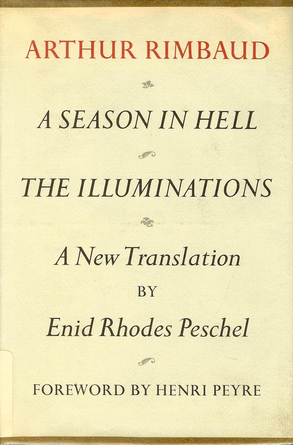 A Season in Hell and The Illuminations 9780195017274