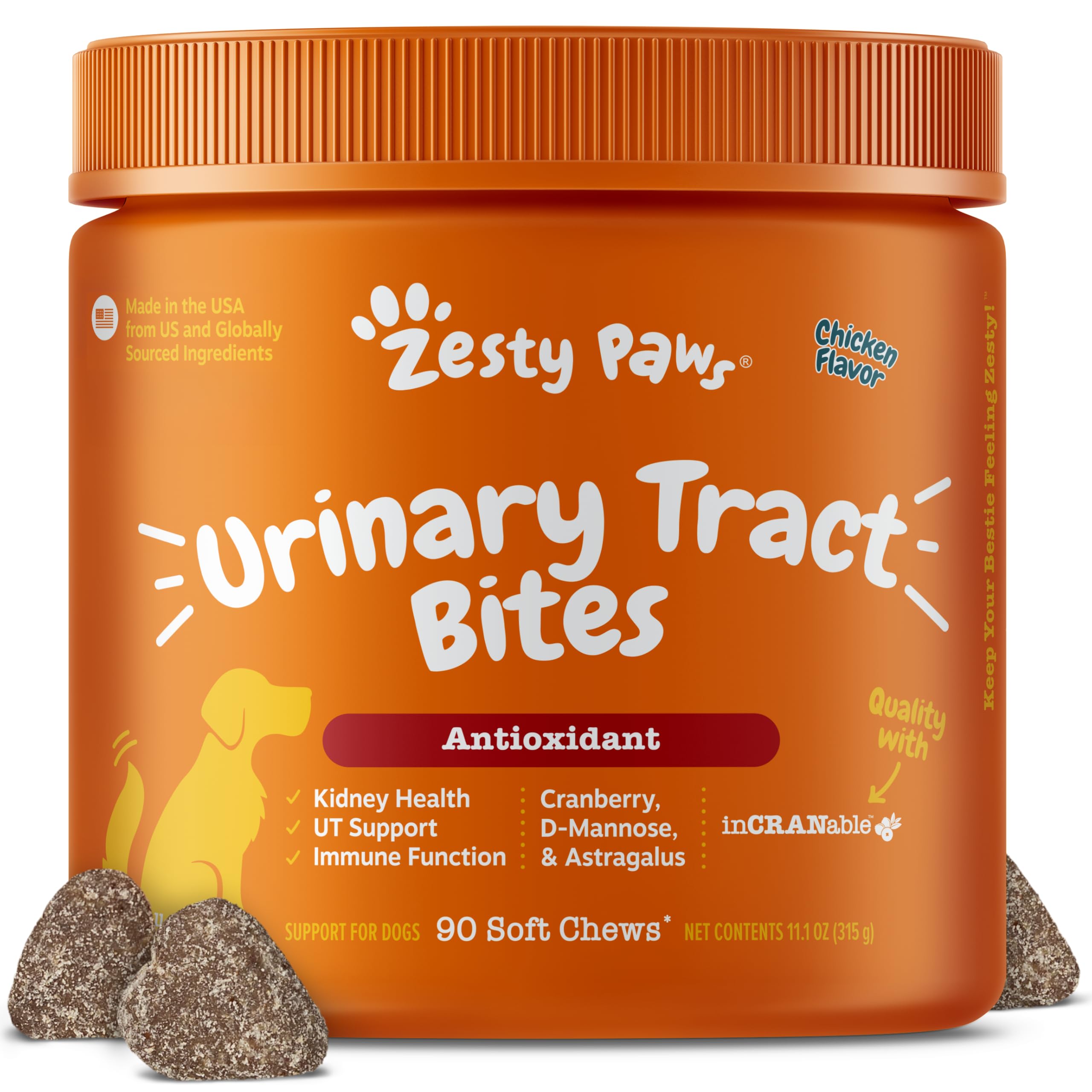 Zesty Paws Cranberry Supplement for Dogs