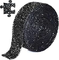 Vista 22 de Locacrystal Cinta Brillante de Diamantes de Imitación Autoadhesiva Termoadhesiva de Resina de Cristal Diamante, Rollo Envolvente de Calcomanías DIY