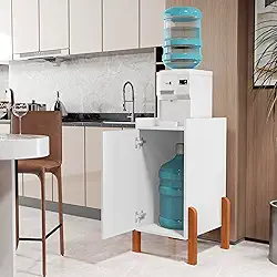 Armario Balcão Fruteira Suporte Para Galão de Agua e Bebedouro - Branco