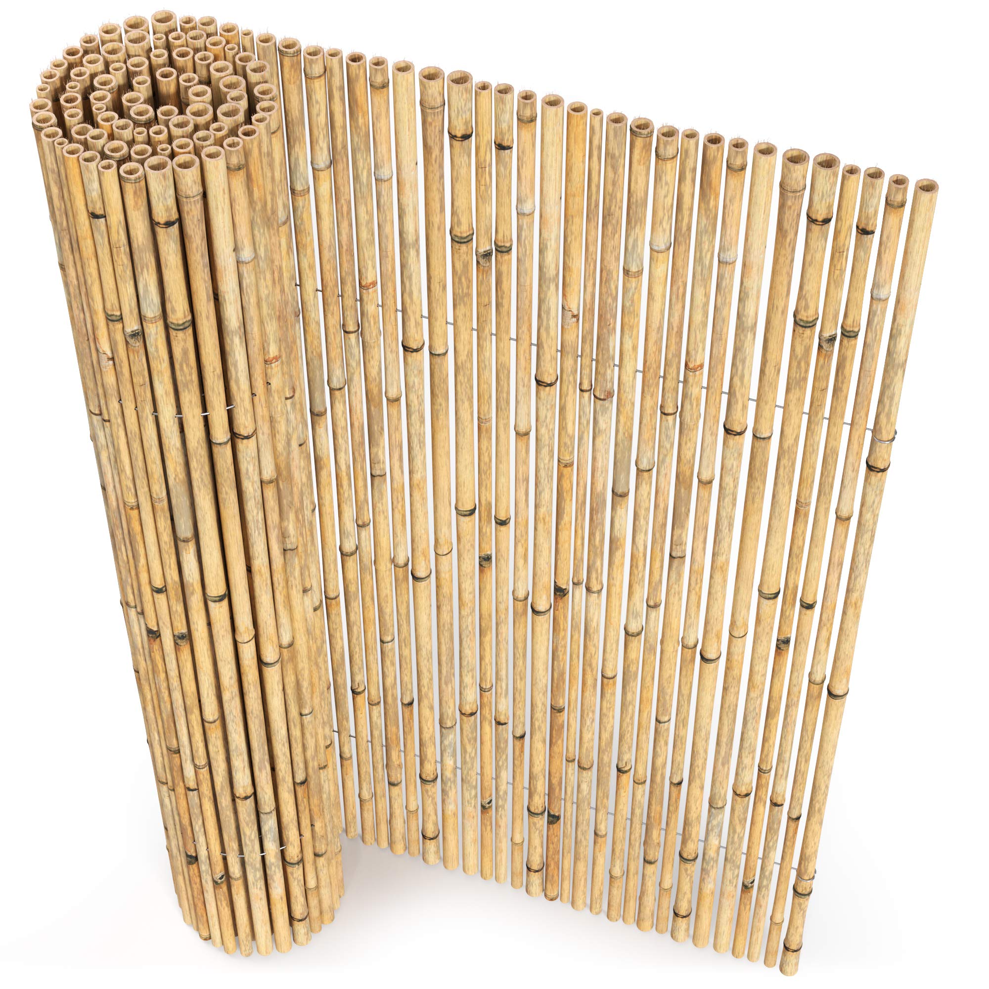 Valla Bambú Natural decorativa y ocultación (300 x 150 cm)