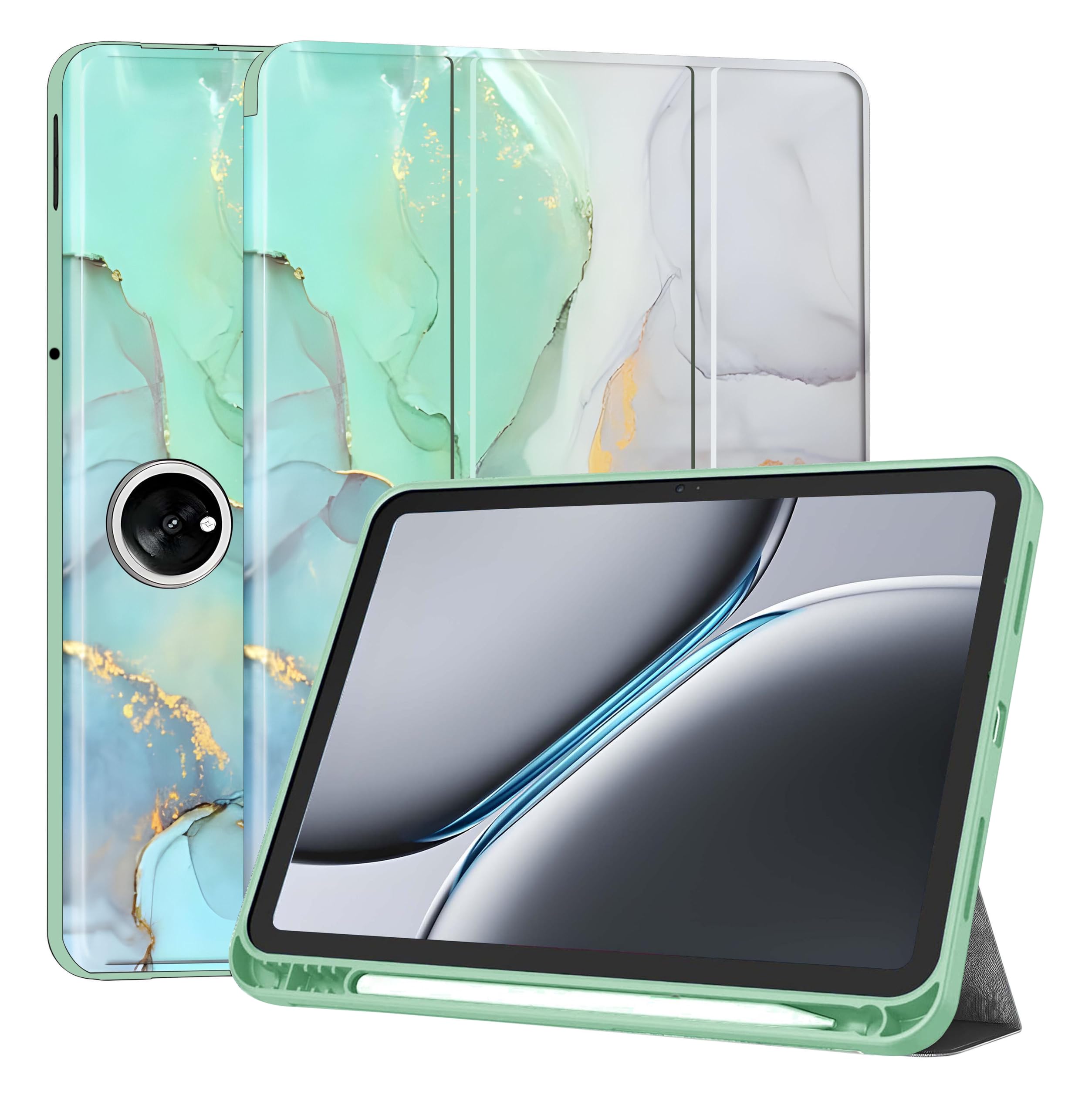 ProElite Smart Case for OnePlus Pad 2 12.1 inch, Auto Sleep/Wake Cover with Pen Holder [Soft Flexible Case] Recoil Series - Marble Green (B0DB1SYG69) Amazon Price History, Amazon Price Tracker