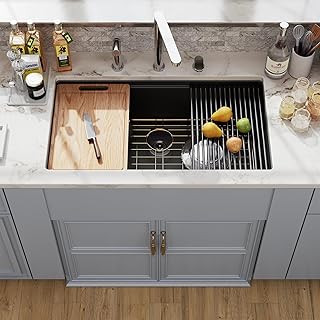 32 Black Granite Composite Kitchen Sink, Hugs...,