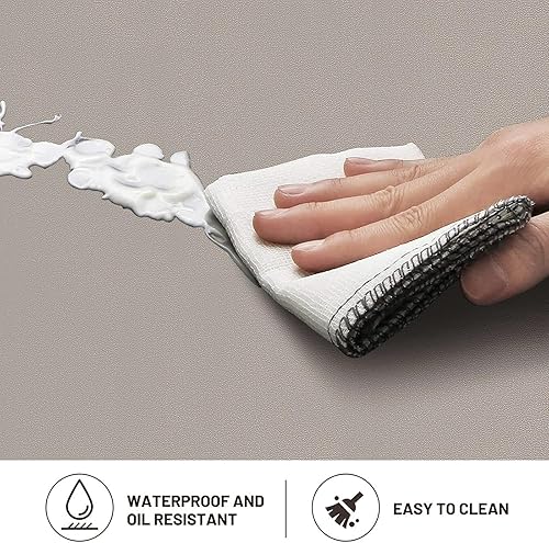 Miniatura 25 de HappyTrends Tapete de cocina [2 piezas] acolchado, cómodo, antifatiga, impermeable, antideslizante, tapete de espuma ergonómica gruesa y perfecta