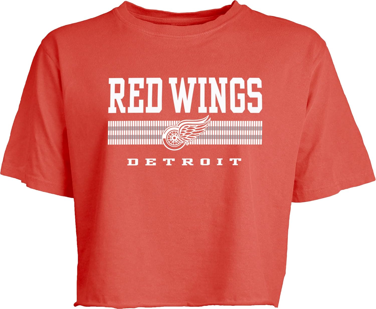 Blue 84 NHL Womens NHL Officially Licensed Women's Crop Top T-Shirt Ringspun Team Color - Image 3