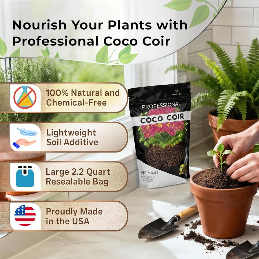 Amazon.com : Professional Coco Coir for Plants 2.2 Quarts, Premium