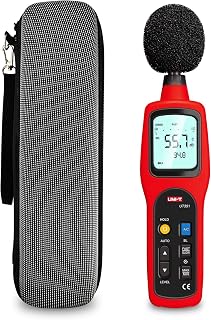 UNI-T UT351 Decibel Meter, Digital Sound Level Meter SPL Meter with 31.5Hz~8,000Hz A and C Frequency Weighting, 30~130dB Audio Noise Volume Measure Device, Max/Min Fast/Slow Data Hold LCD Backlight