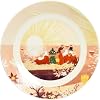 Yamaka Shoten MM3202-330 Momin Luonto Plate, 7.7 inches 19.5 cm, Sun, Microwavable, Moomin Goods, Scandinavia, Mothers Day Gift, Dish Gift, Wedding Gift, Made in Japan