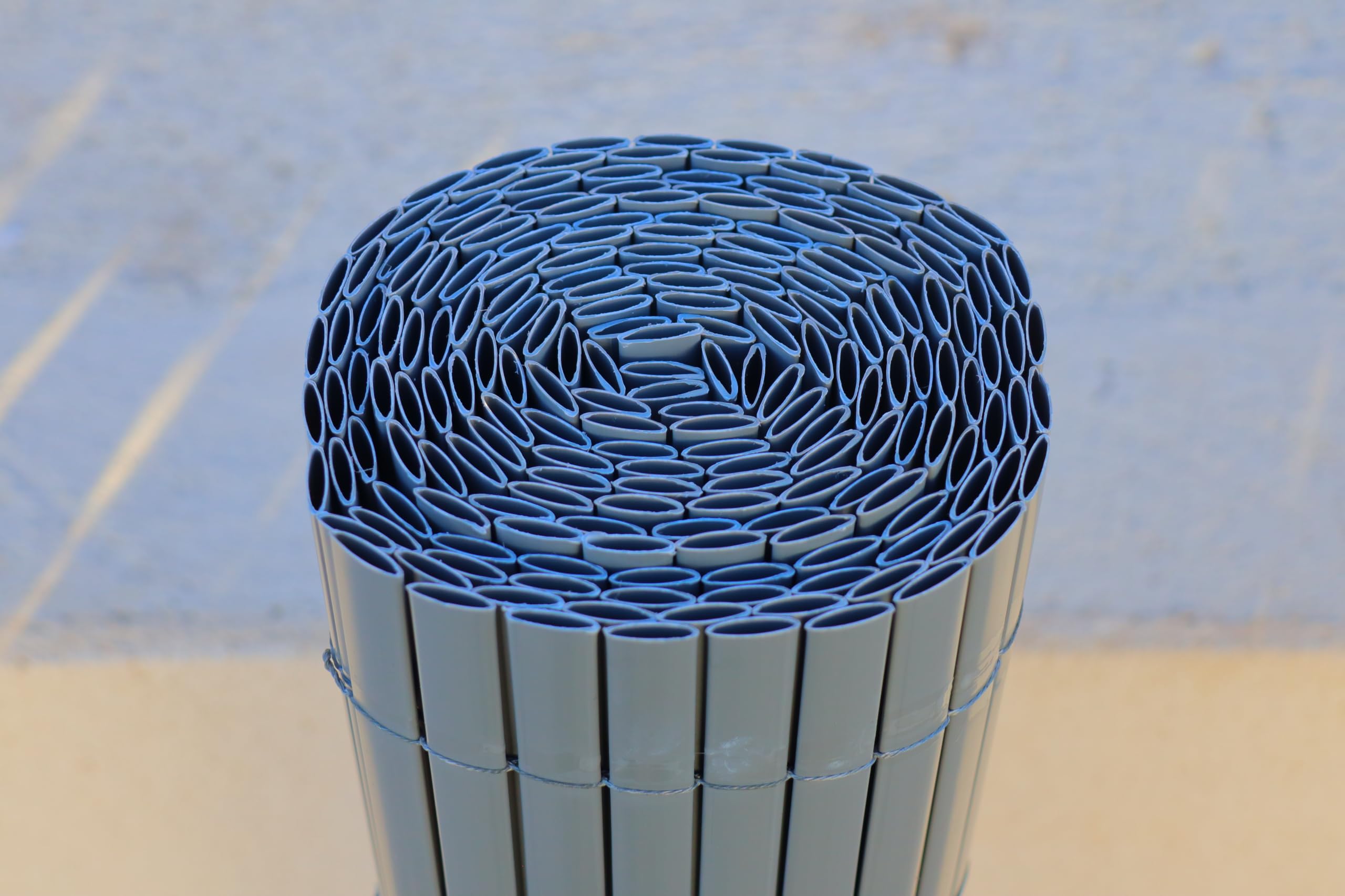 Canisse PVC en Rouleau de 3m pour clôture ou Balcon (1m80, Gris RAL 7016)