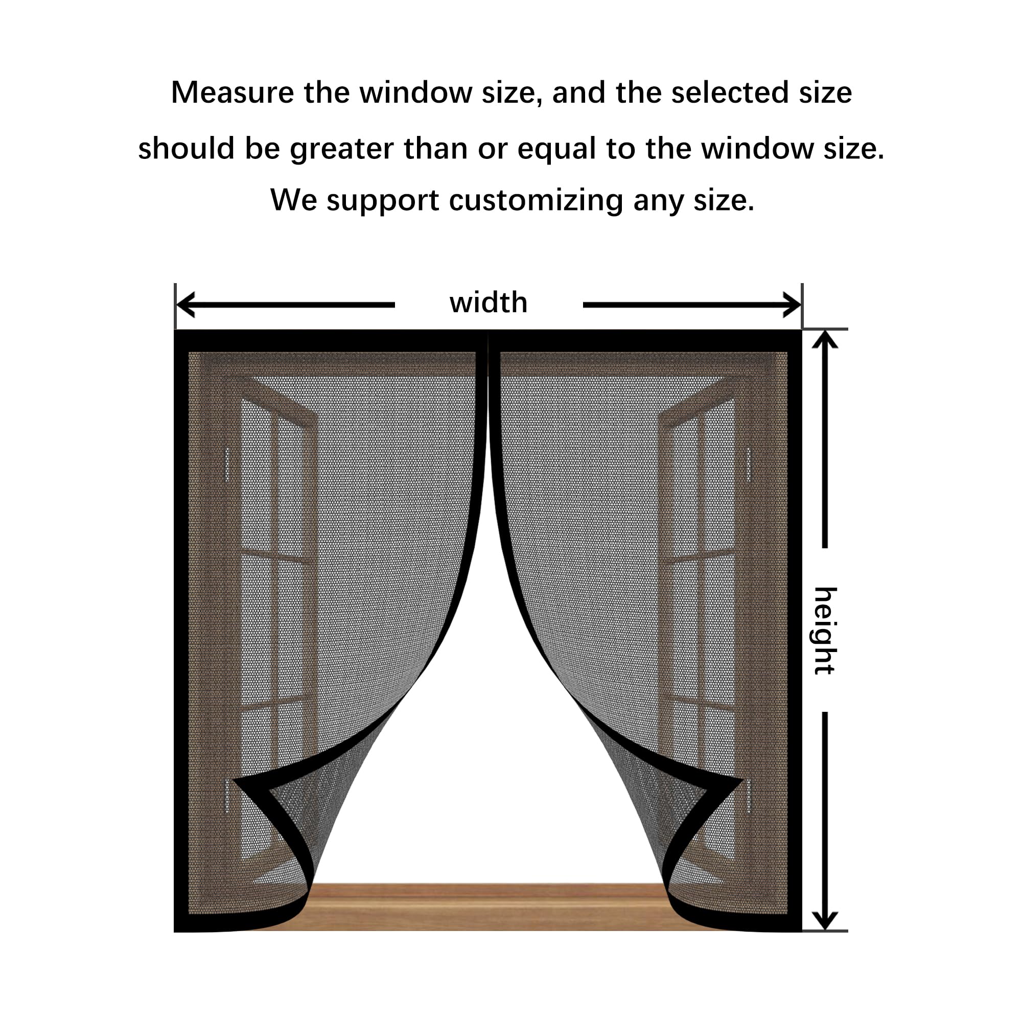 Zanzariera Magnetica Porta Finestra 152 x 242 cm Tenda a Mosca Magnetica Traspirante Anti Insetti per Tutti Terrazza Porte e Finestre, Bianco